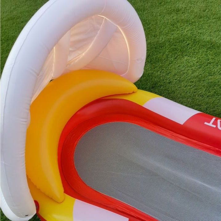 Inflatable Pool Floating Lounger Bed Pool Float with Canopy