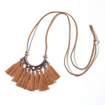 NL01 Necklace Three Colors Blue Green Brown