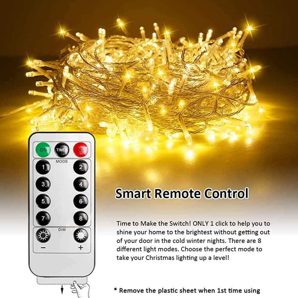 98ft Christmas Decoration String Lights Fairy Sparkling Lights - Warm White
