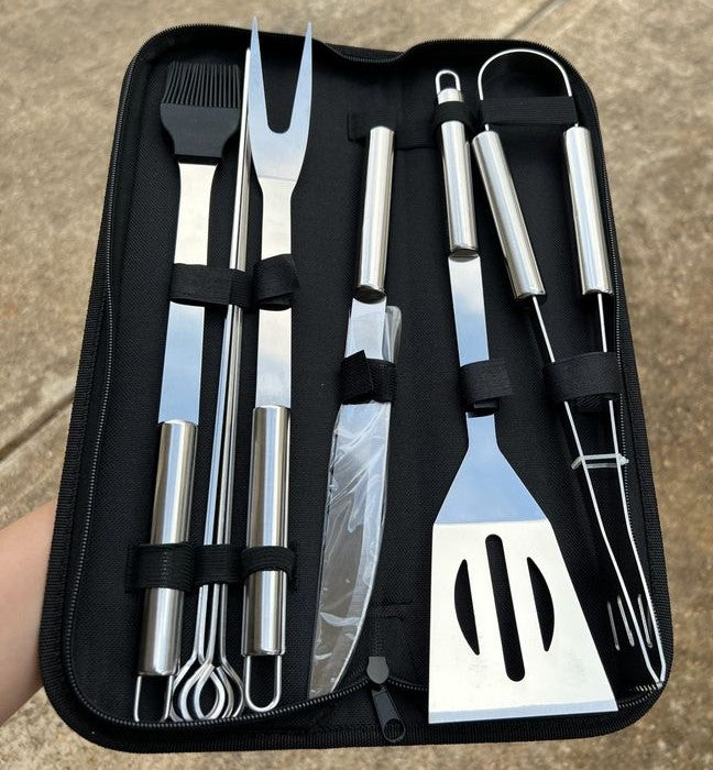 9 Pieces BBQ Grilling Utensil Set