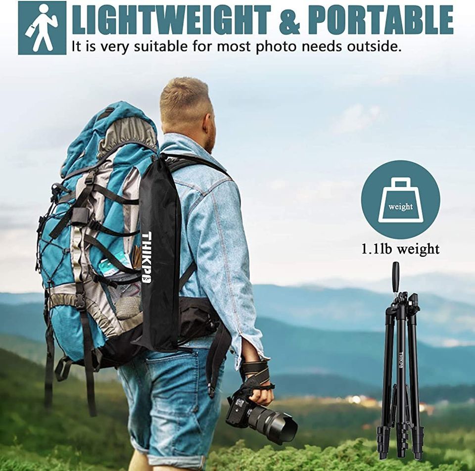 Portable Mobile Smartphone & Camera Tripod Stand Self Stand