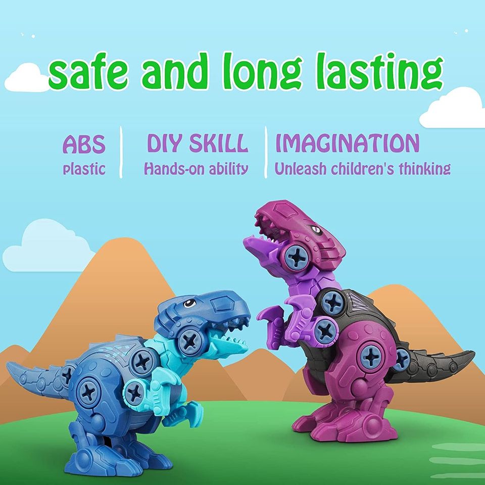 DIY Dinosaur Building Toy Construction Building Education STEM Toy