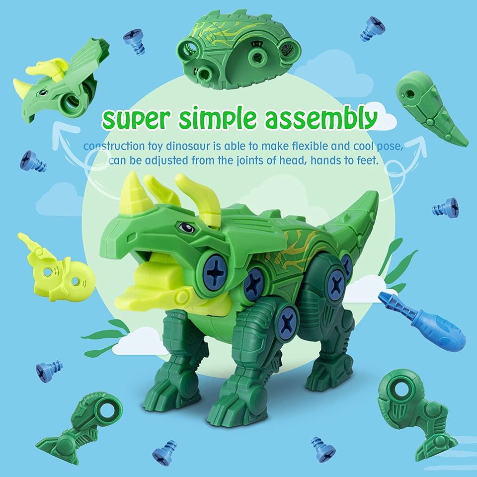 DIY Dinosaur Building Toy Construction Building Education STEM Toy
