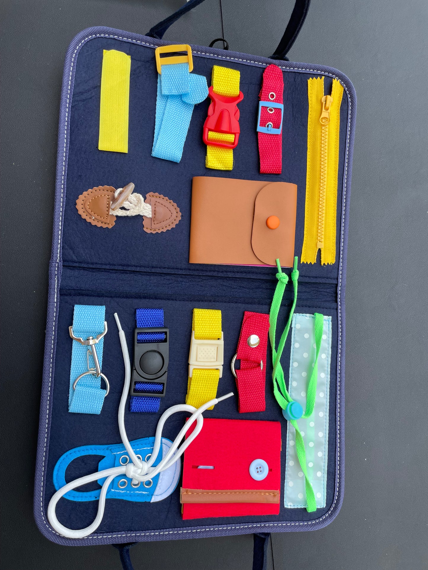 Busy Board Montessori Toy for Toddlers Sensory Activity Board for 1 2 3 4 Years Old Boys Girls