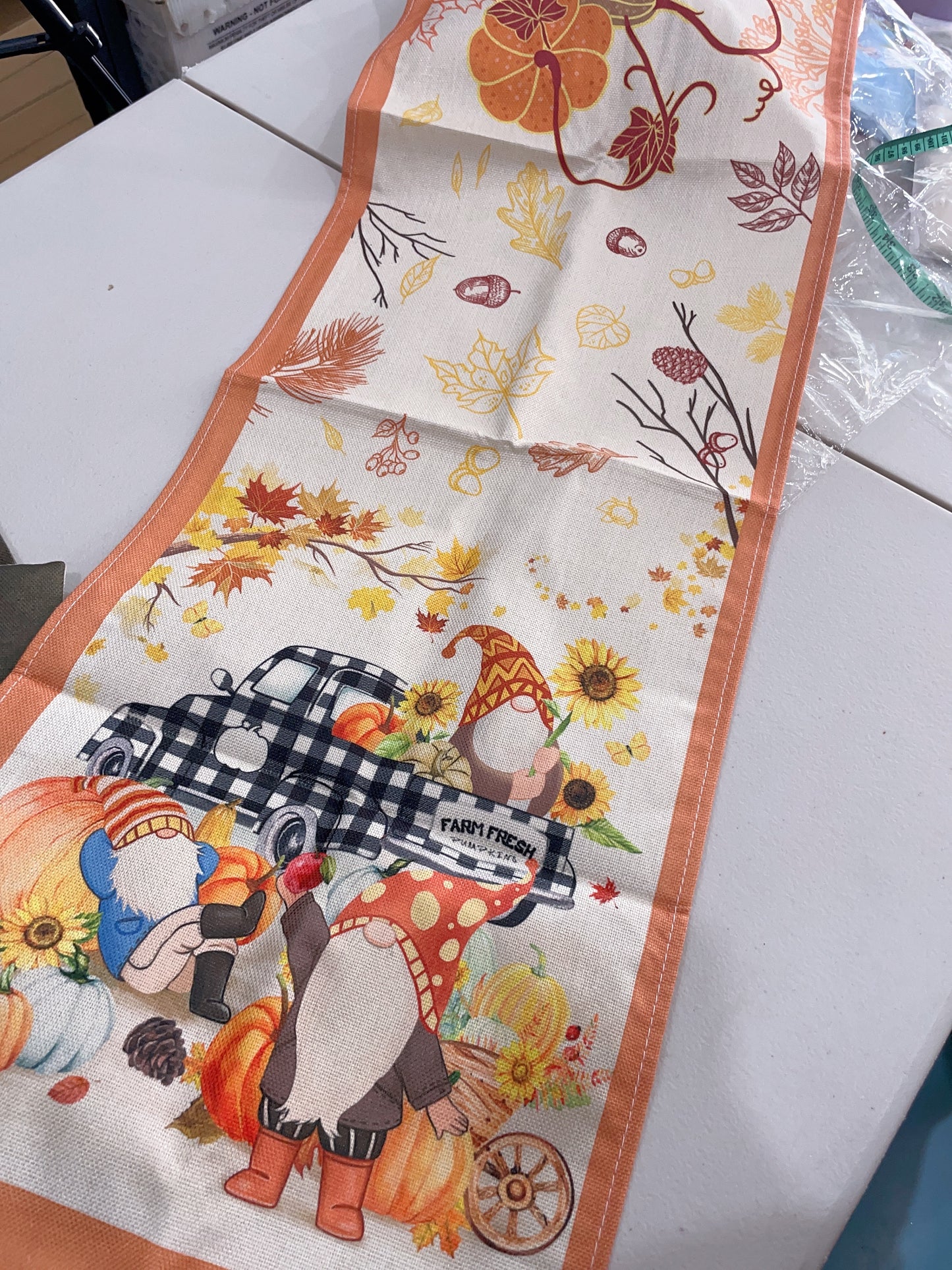 Fall Season Halloween Table Runner