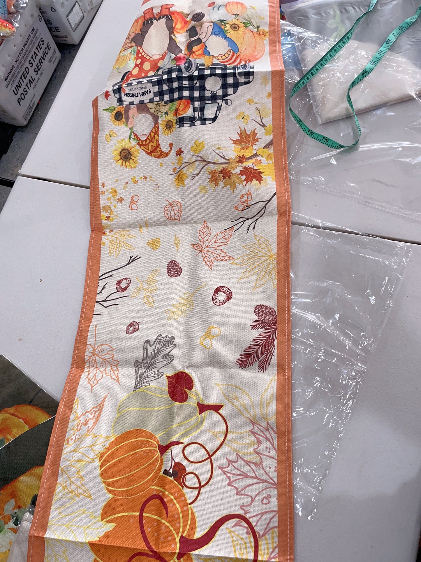Fall Season Halloween Table Runner