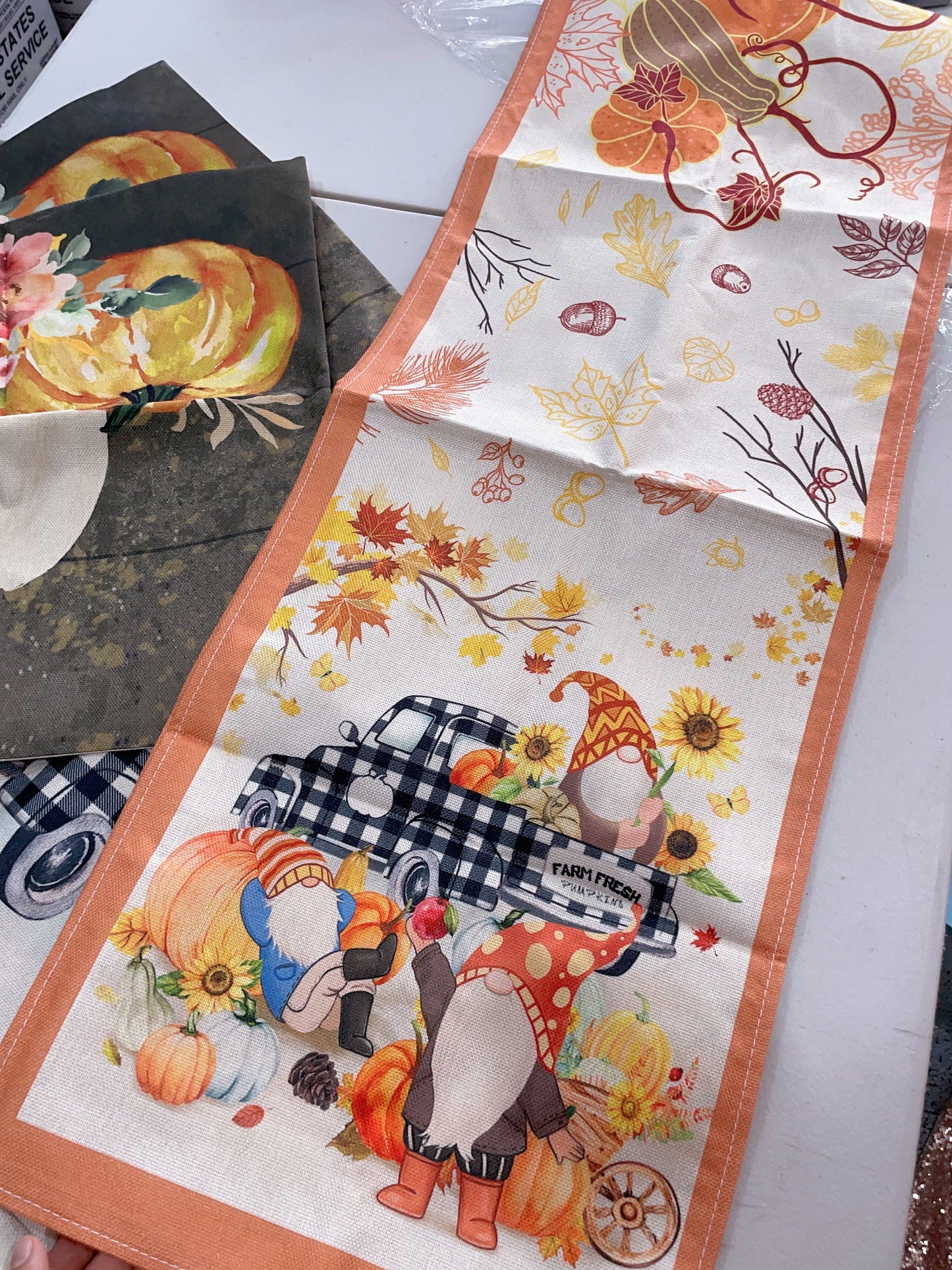 Fall Season Halloween Table Runner
