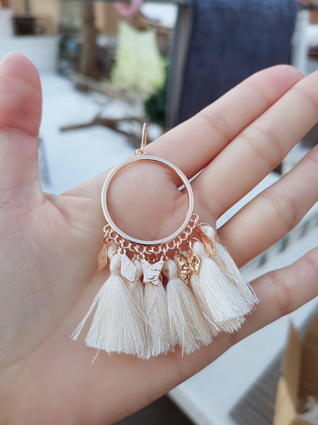 WE03 White Style Boho Earrings