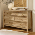 Dresser for Bedroom with 7 Beveled Panel Drawers