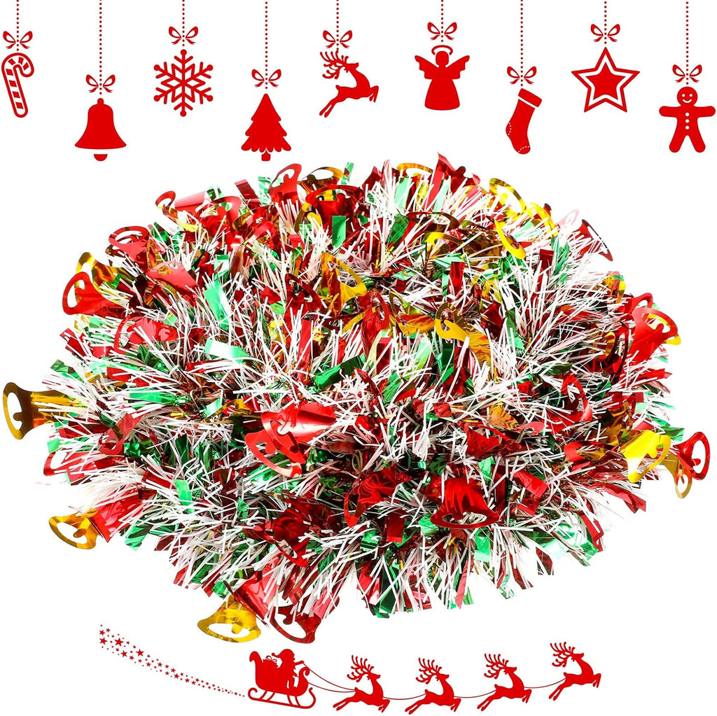 26.2 Feet Christmas Tinsel Garland Christmas Tree Hanging Garland Decorations Holiday Decor