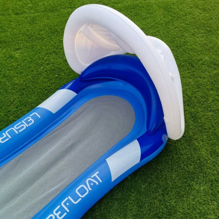 Inflatable Pool Floating Lounger Bed Pool Float with Canopy