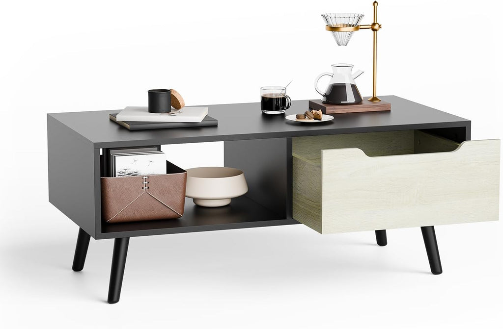 Cozy Castle Modern Coffee Table, Minimalist Hallway Table, Mid Century Modern Coffee Table for Living Room