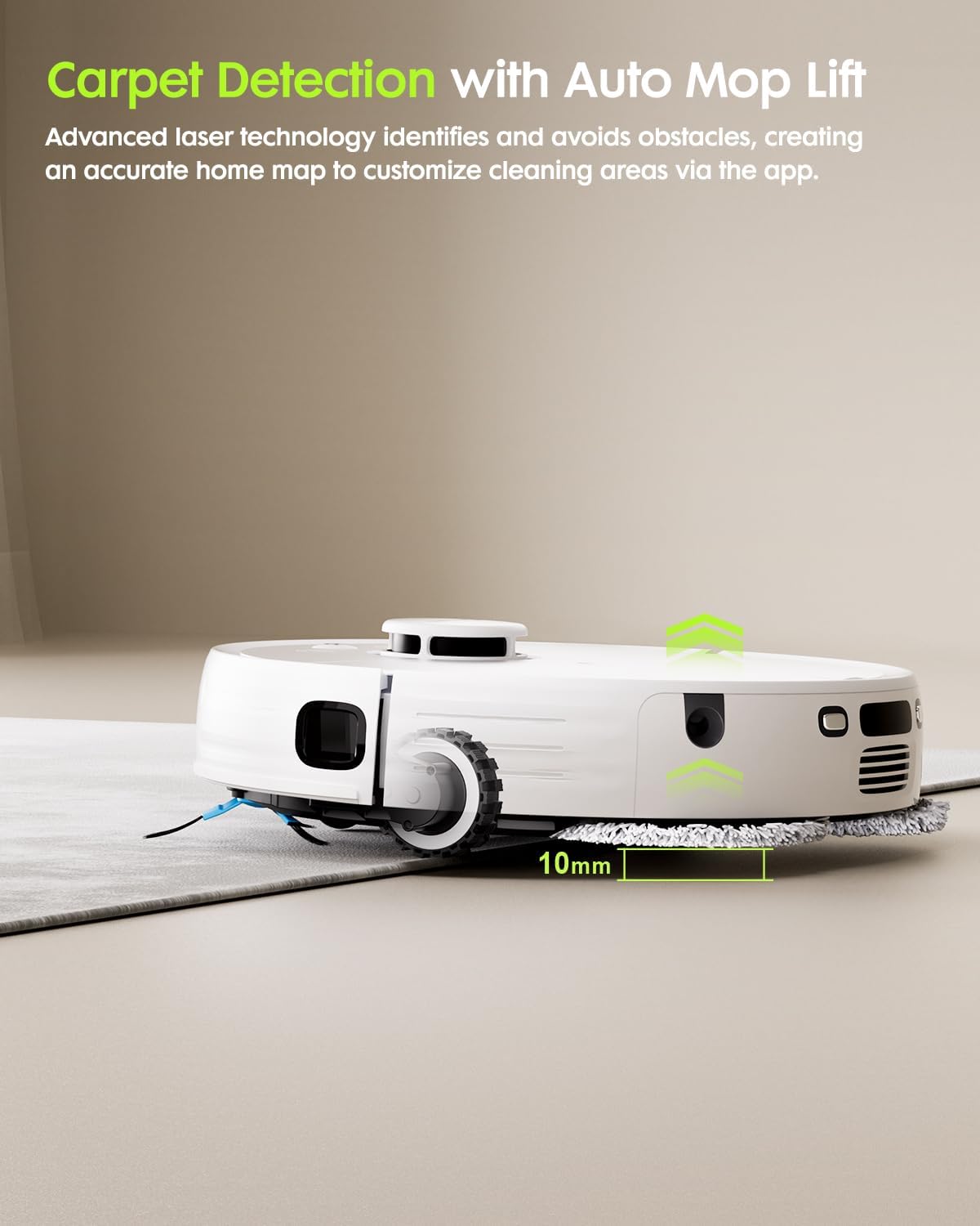 V5 Robot Vacuum and Mop, Self-Emptying Robotic Vacuum Cleaner
