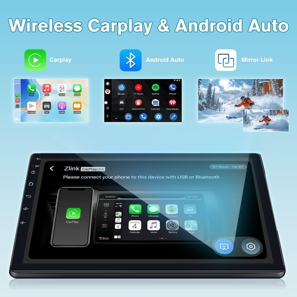 Car Radio for Dodge Ram 1500 2500 2013-2019 CarPlay/Android Auto