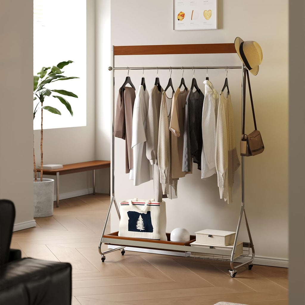 clothes hanger antique clothes and hat rack retro home portable stainless steel bedroom floor storage shelf