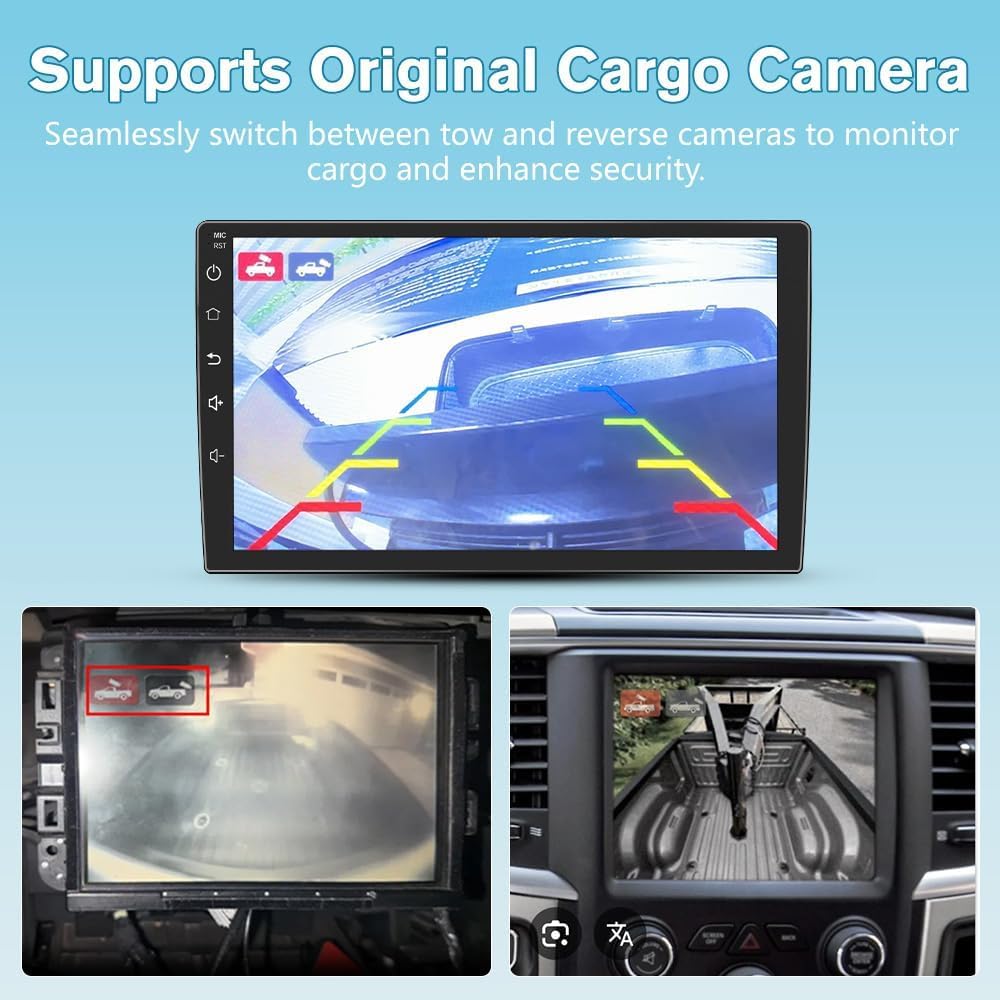 Car Radio for Dodge Ram 1500 2500 2013-2019 CarPlay/Android Auto