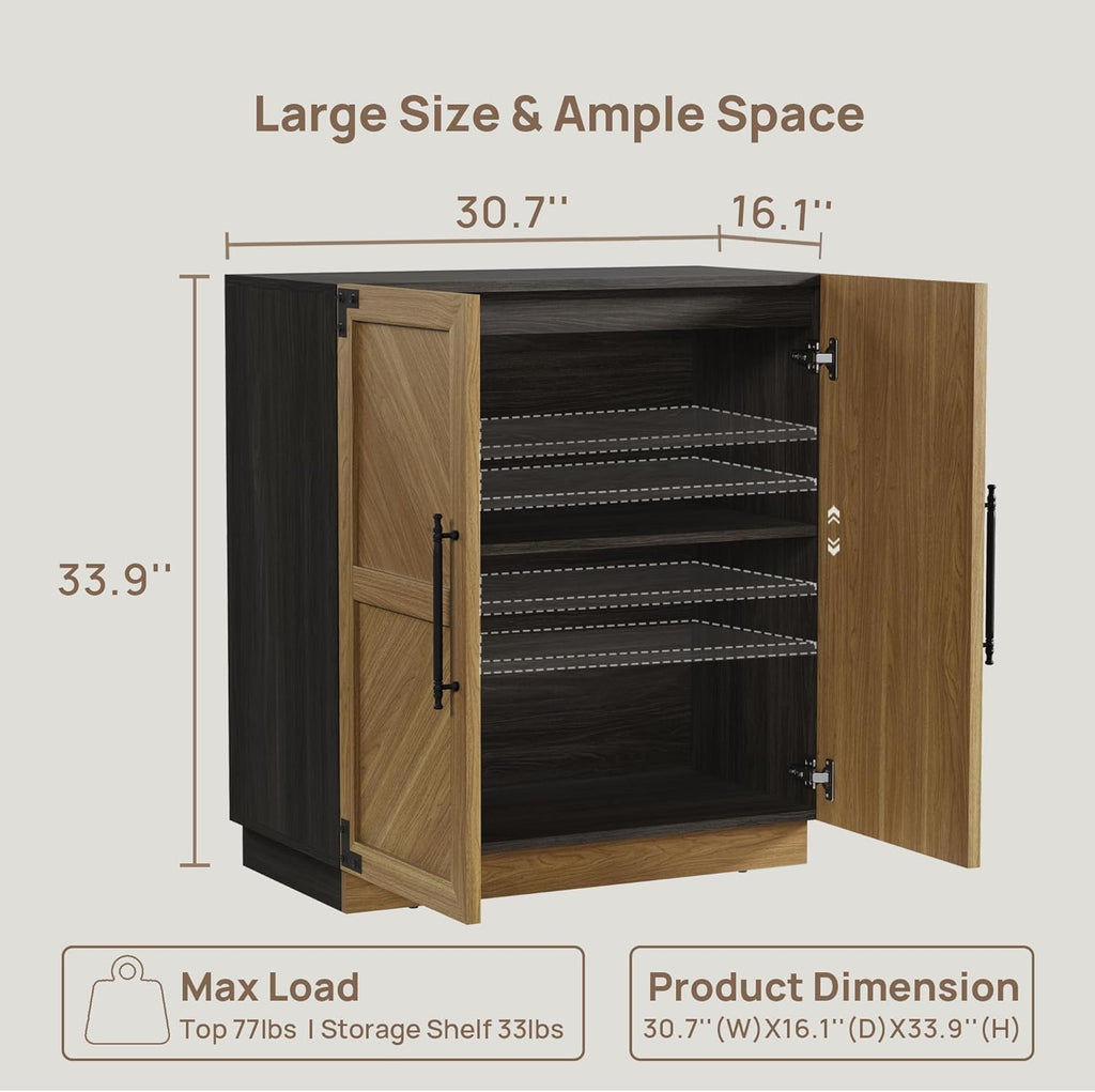 SICOTAS Sideboard Buffet Cabinet with Storage