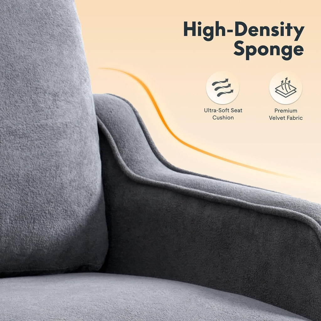 Accent Chair for Living Room, Mid Century Modern Reading Chair for Bedroom