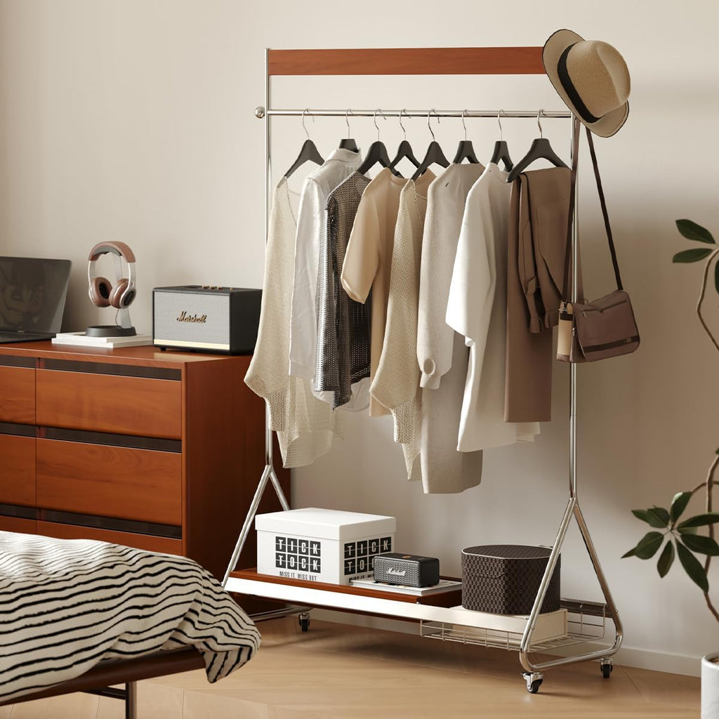 clothes hanger antique clothes and hat rack retro home portable stainless steel bedroom floor storage shelf