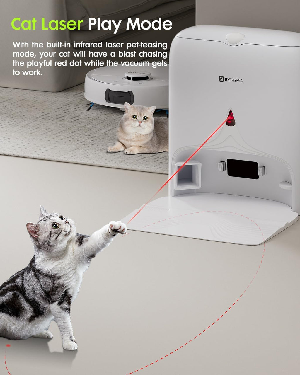 V5 Robot Vacuum and Mop, Self-Emptying Robotic Vacuum Cleaner