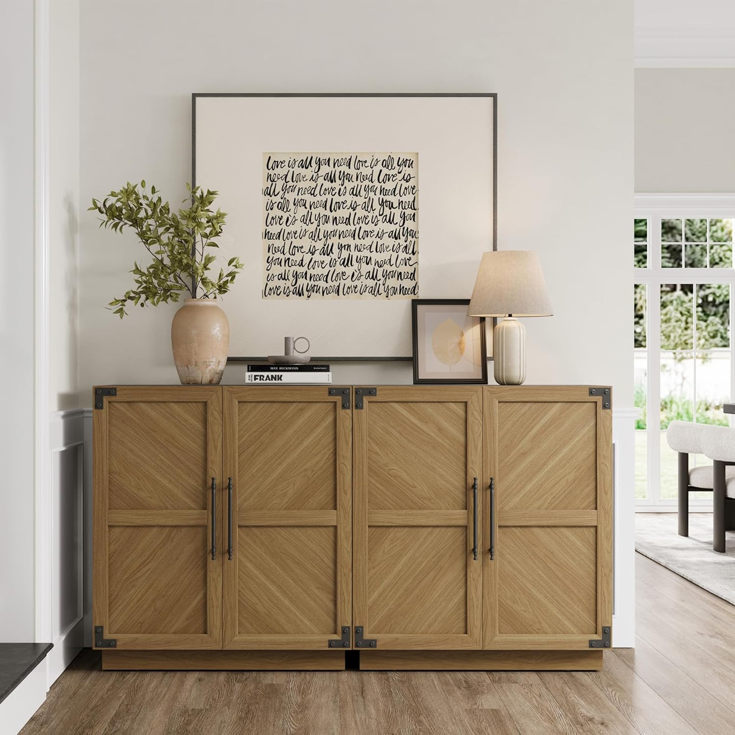 SICOTAS Sideboard Buffet Cabinet with Storage