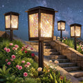 Twinkle Solar Garden Lights 8Pack, LED Solar Lights Outdoor Waterproof, Pathway Light Solar Powered, Star Ambient Light Outdoor Decor for Patio Yard Walkway Pool Lawn Sidewalk Party Landscape Lighting