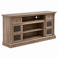 TV Stand with Roman Column Styling, Up to 80-inch TV, 70-inch Modern Tall Entertainment Center with LED Lights, Living Room Media Console Media Console for Bedroom