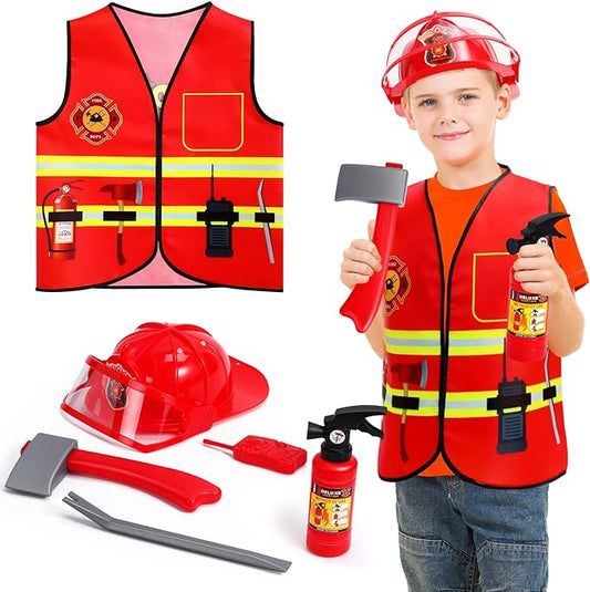 Fireman Costume Christmas Present for kids Toys for Boys and Girls