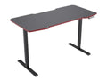 Electric Standing Desk 55 x 28 Inch, Adjustable Height Sit Stand Desk for Home Office, Computer Workstation with Spacious Desktop and Steel Frame
