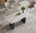 Light Luxury White Marble Dining Table - Easy-to-Clean Restaurant Furniture (Single Table/Combination Style)