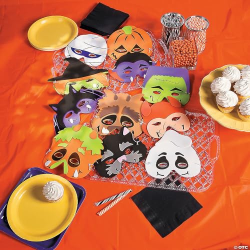 Foam Monster Masks for Halloween - Apparel Accessories - Costume Accessories - Masks - Halloween - 12 Pieces