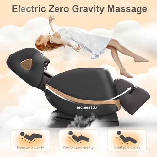 Massage Chair Full Body Zero Gravity Recliner, New Version 2026 14 Shiatsu Rollers, 10 Airbags, 5 Auto Modes, Heated, Foot Massage, Bluetooth Speaker, Touchscreen for Back & Neck Pain, Spa