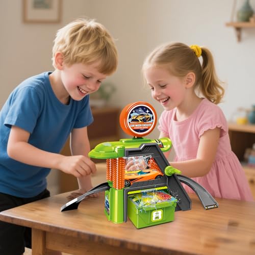 Car Wash Toy Set with Color Changing Cars, Remote Control Racing Cars, Ages 8+