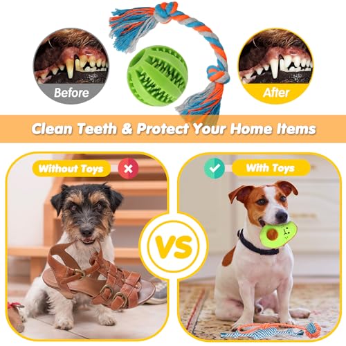 25 Pack Luxury Dog Chew Toys, Puppy Toys for Teething Small Dogs