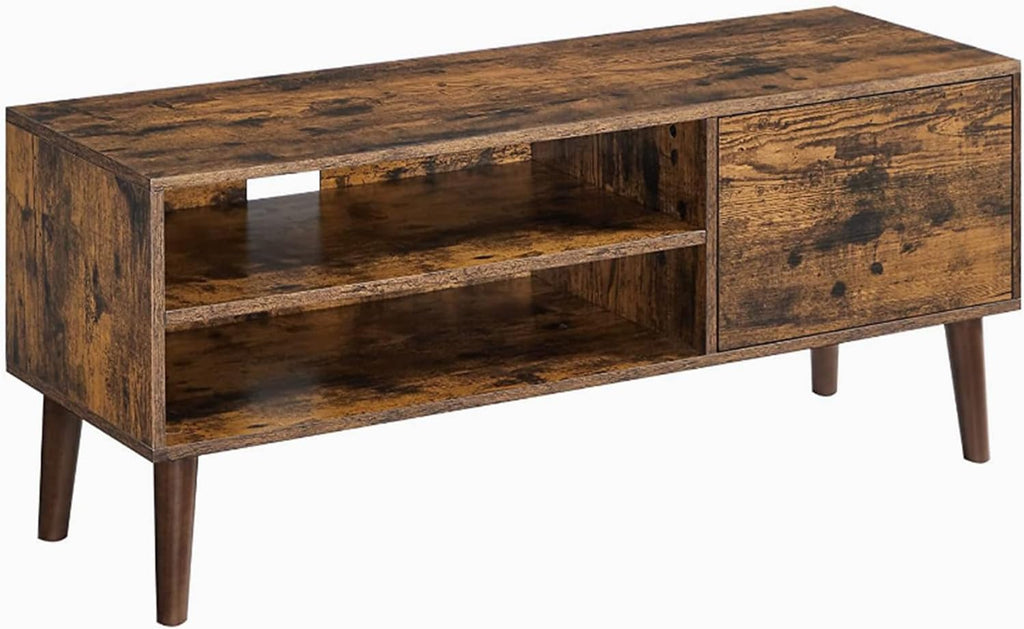 47-Inch Industrial Coffee Table and TV Stand with Storage Compartments