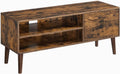47-Inch Industrial Coffee Table and TV Stand with Storage Compartments