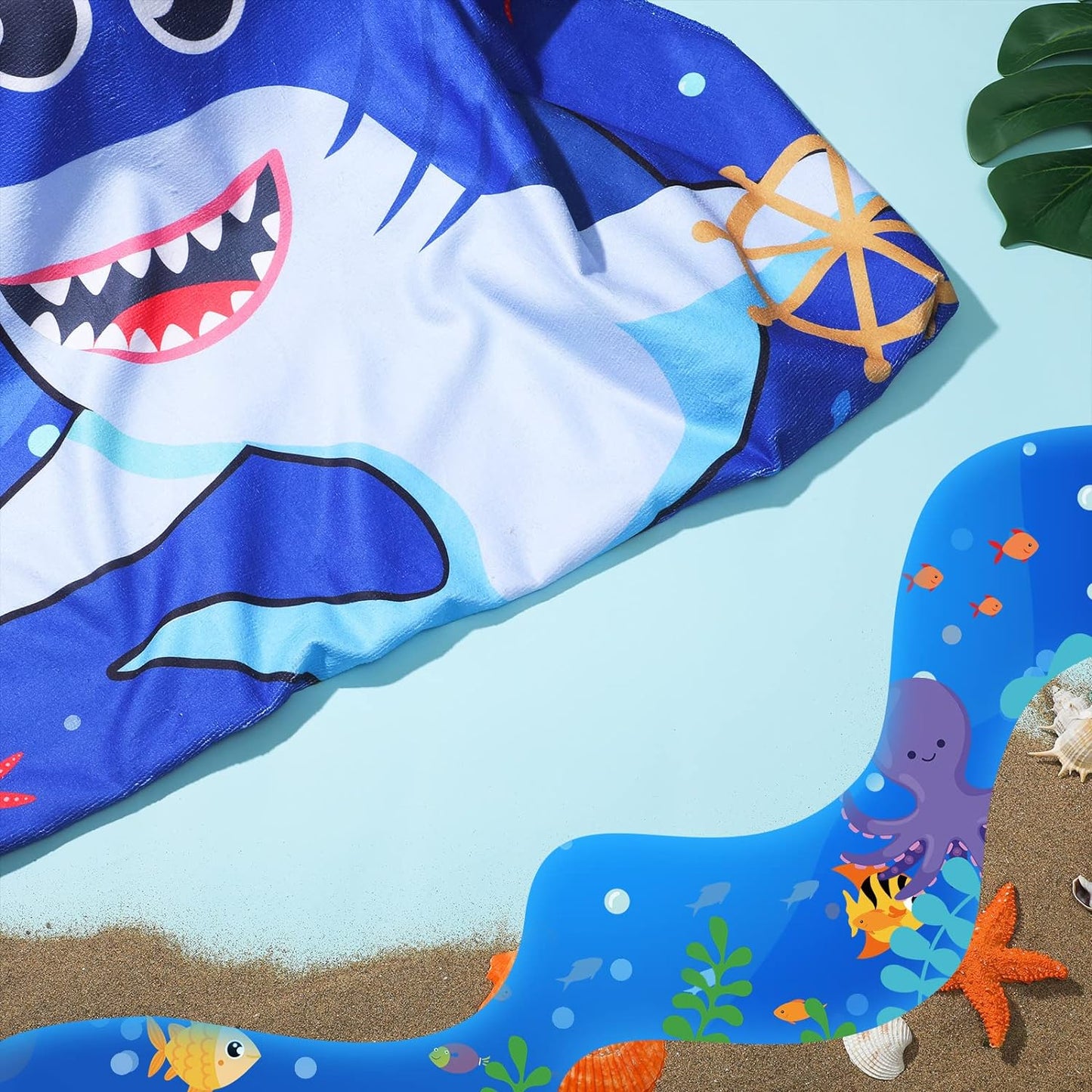 Shark Beach Towel for Kids Microfiber Beach Towel 30 x 60 Inches