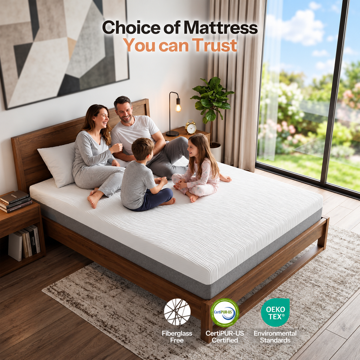 10 Inch Queen Mattress, Cooling Gel Memory Foam Mattress Queen Size for Back Pain, Motion Isolation , Pressure Relief, Fiberglass Free, CertiPUR-US Certified, Medium Firm Mattress in a Box