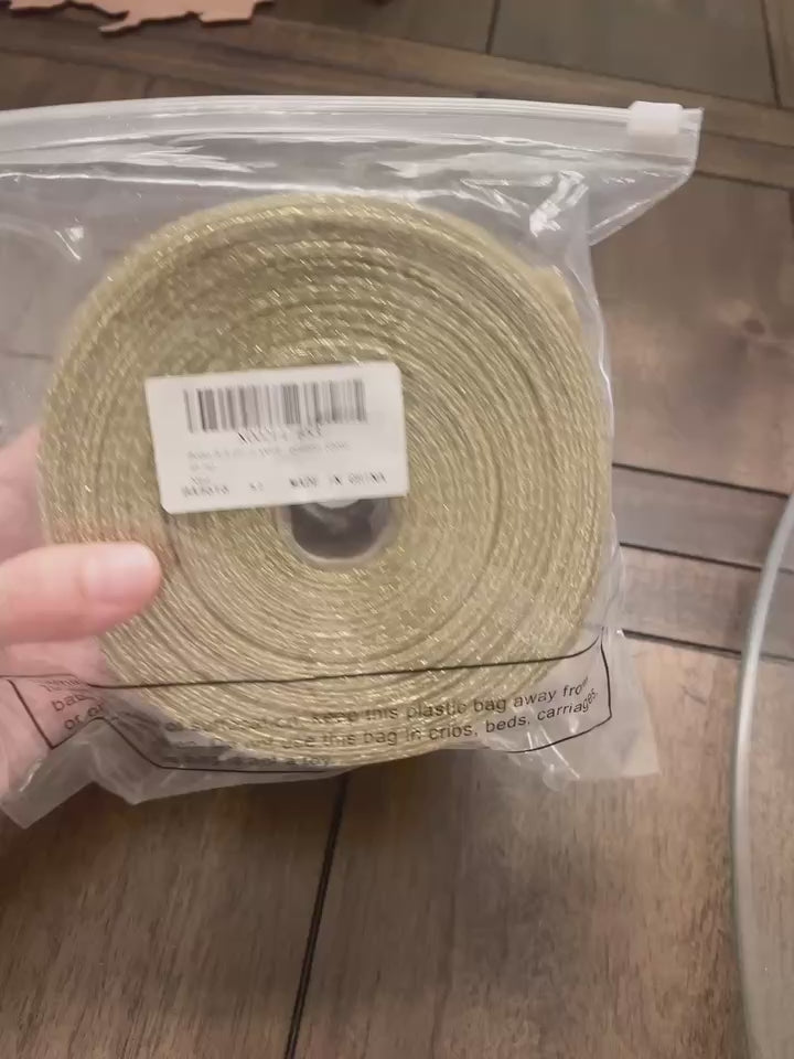 2.5 Inch Wide Christmas Wired Ribbon Snowflake Organza Sheer Glitter Ribbon for Tree, Wreath Gold