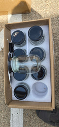 8pk Jars w/ Black Lids