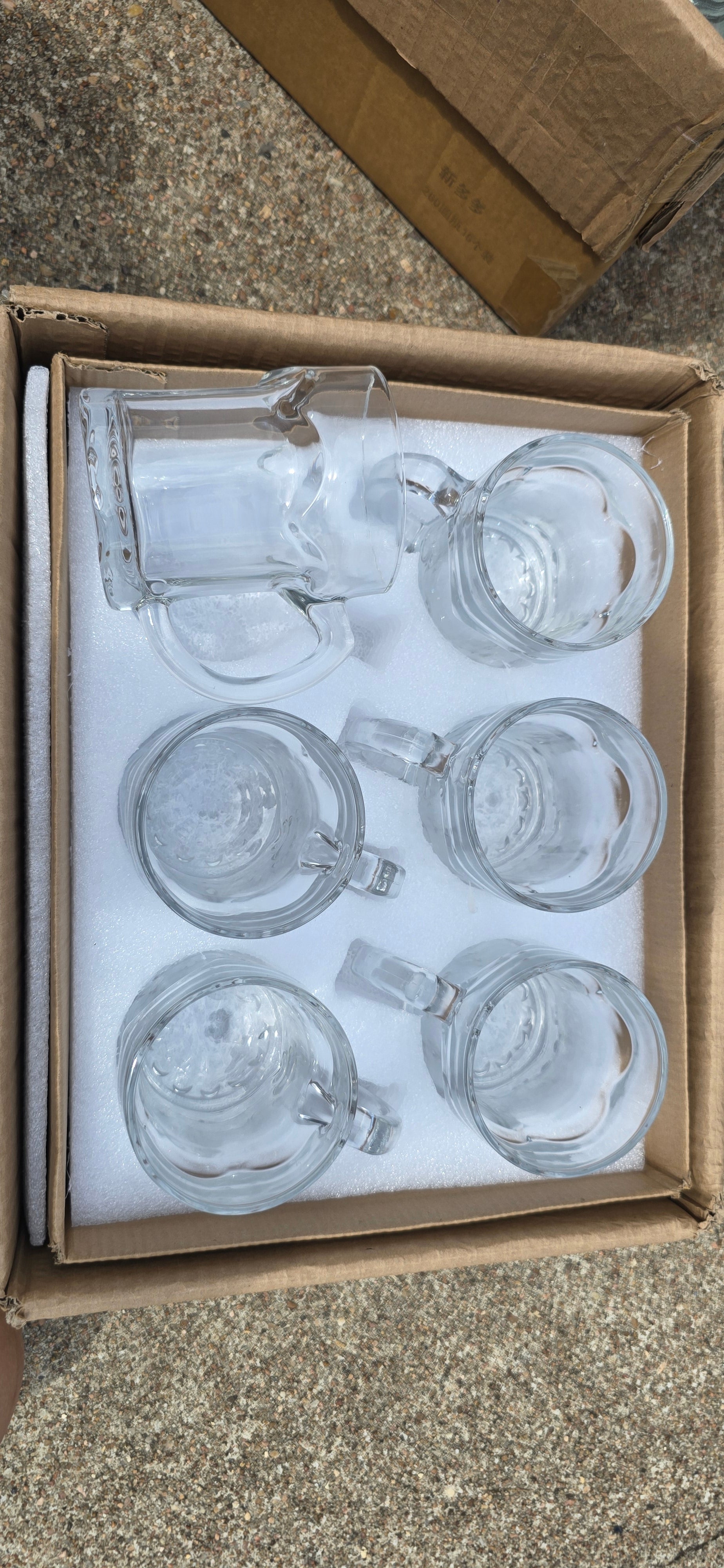 6pk Glass Mugs