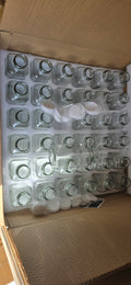 36pk Rectangular Bottles w/ White Plastic Lids