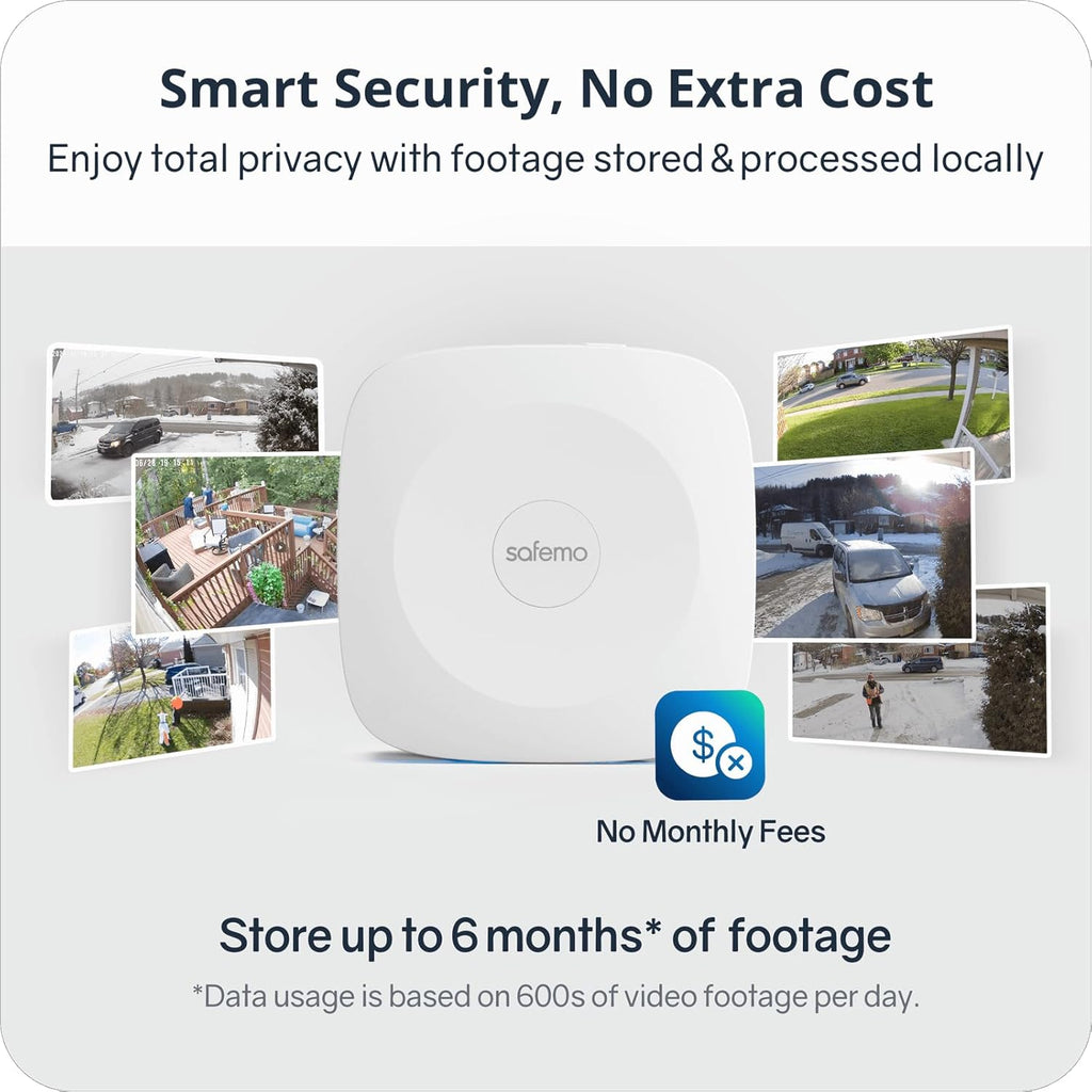 4K Solar Powered Security Cameras Wireless System Outdoor/Indoor