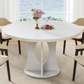 iPormis 47-Inch Round Dining Table for 4-6 People