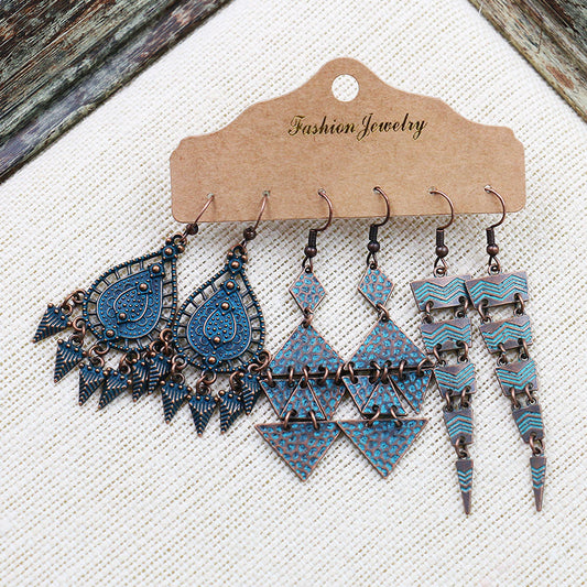 VE03 Boho Earrings 3pairs Set