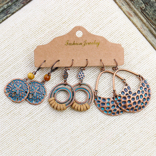 RE03 Boho Earrings 3 Pairs Set