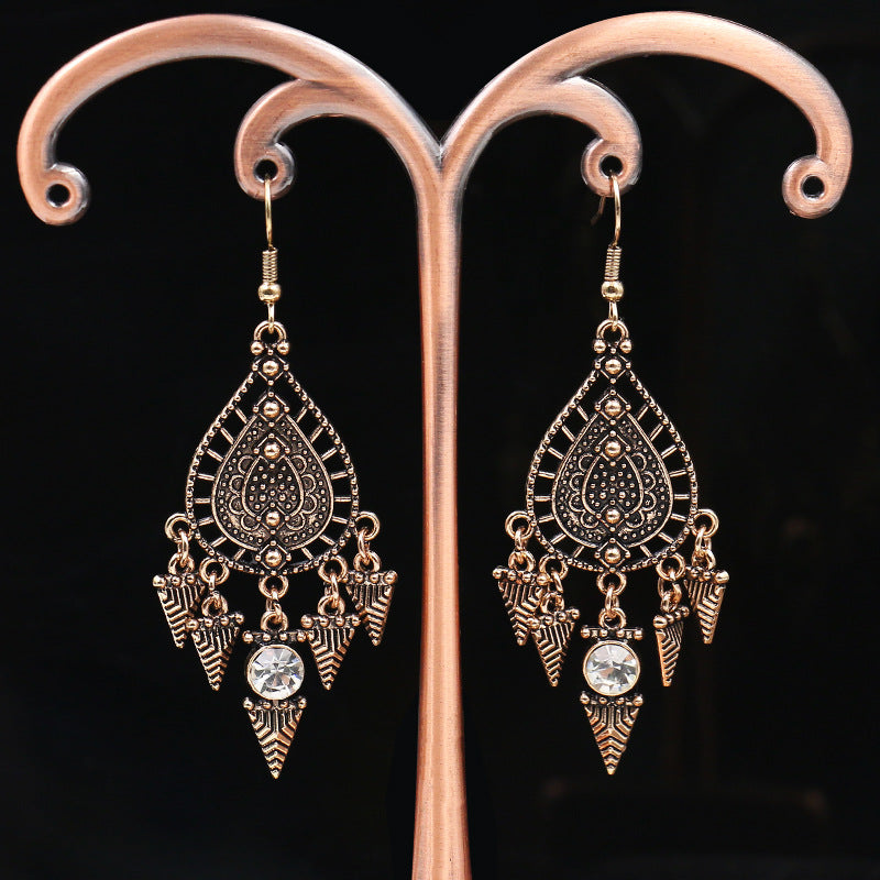 JSE02 Boho Gypsy Drop Dangle Earrings