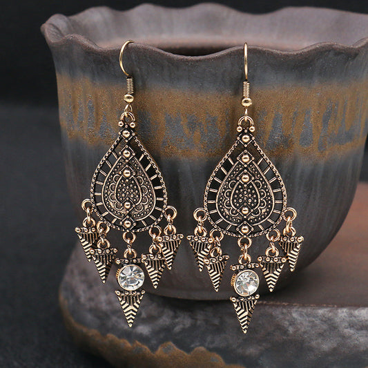 JSE02 Boho Gypsy Drop Dangle Earrings