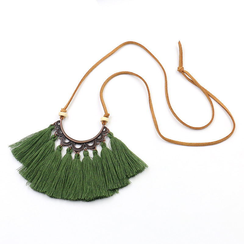 NL01 Necklace Three Colors Blue Green Brown