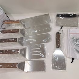 6 Piece Spatula Set Grilling BBQ Griddle Spatula Set